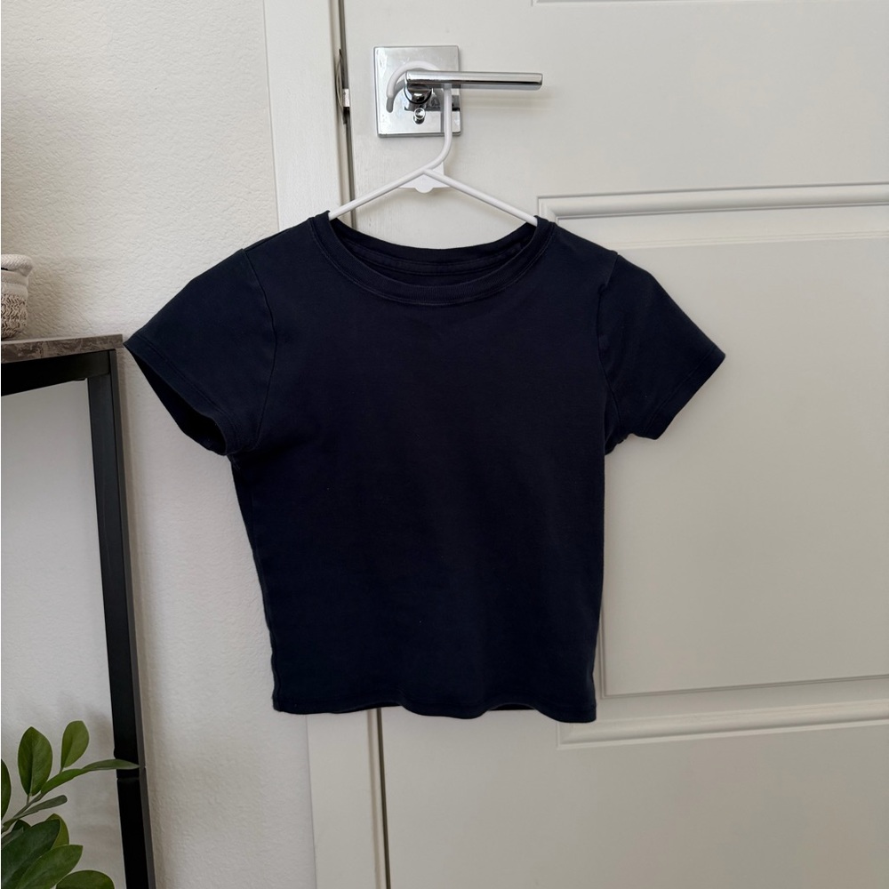 Hollister Navy Blue Baby Tee